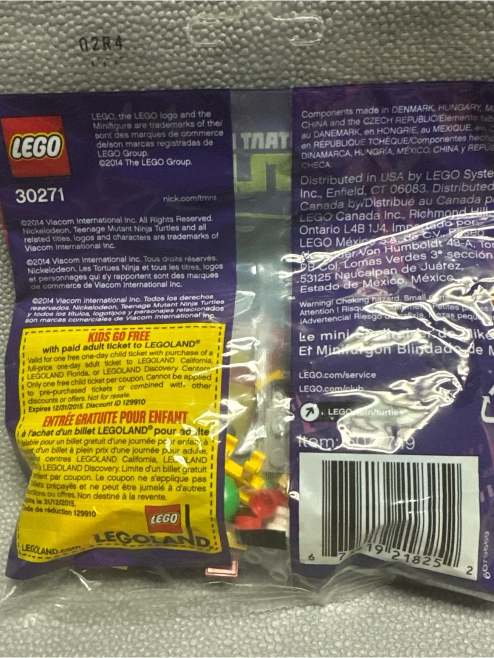 LEGO Teenage Mutant Ninja Turtles 30271 Mikey's Mini Shellraiser Minifig Polybag